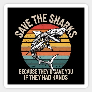 Save the Sharks Magnet